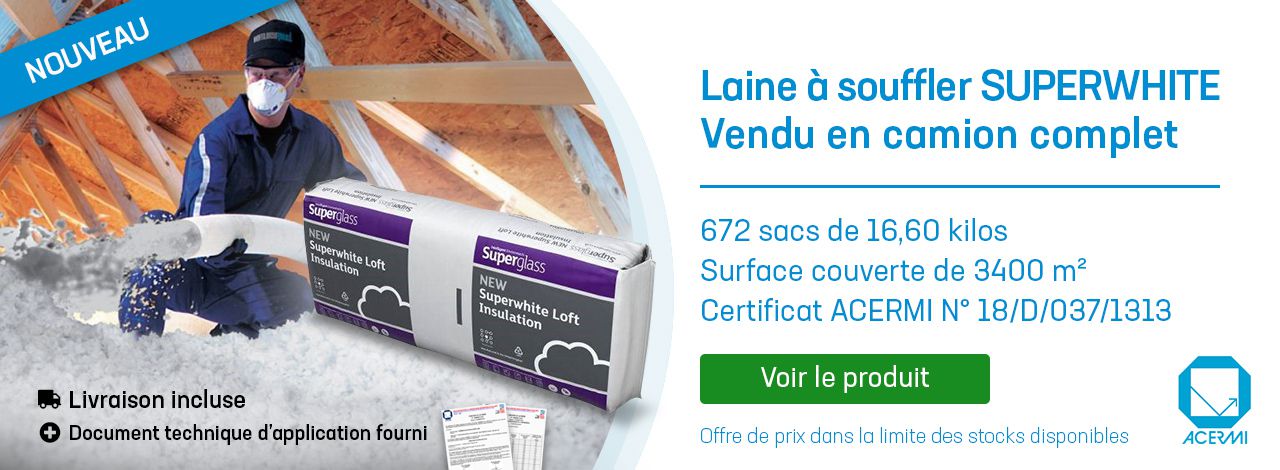 Laine  souffler SUPERWHITE  \  1,31 HT le Kilo \ 