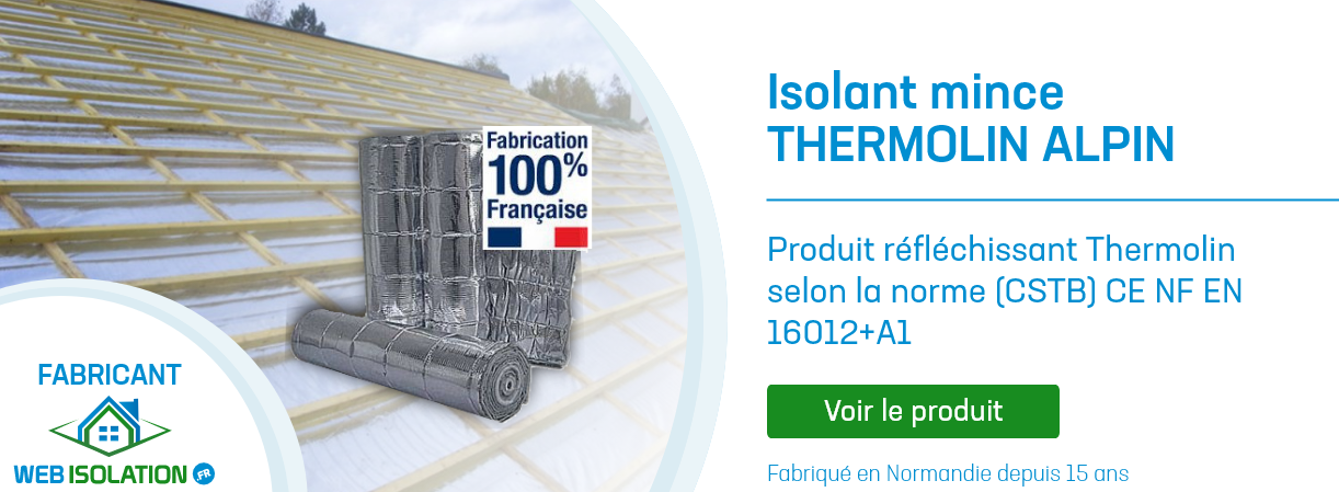 Isolant thermo multicouches en aluminium 5 mm x 1,20 m